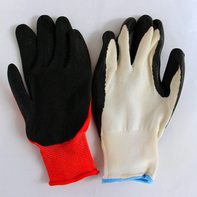 防護優選 華宏勞保供應13針滌綸紅紗尼龍乳膠皺紋手套解析